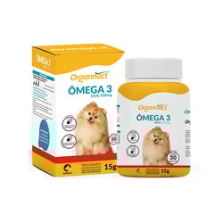Suplemento Ômega 3 Organnact 500Mg Para Cães - 15 Unidades