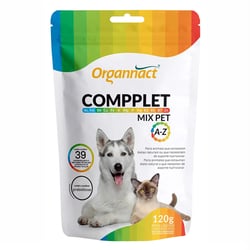 Suplemento Organnact Compplet Mix A-Z Para Cães E Gatos - 120G