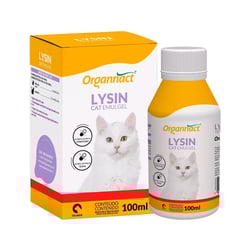Suplemento Organnact Lysin Cat Emulgel Para Gatos - 100Ml