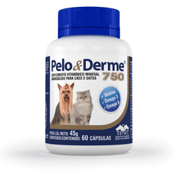 Suplemento Pelo & Derme Vetnil 750 Dha+Epa - 60 Cápsulas