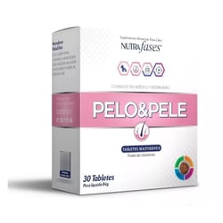 Suplemento Pelo E Pele Nutrafases - 30 Tabletes Sabor Carne Para Cães