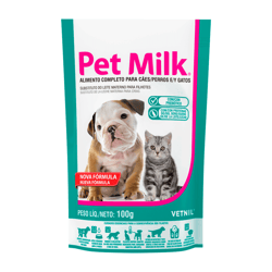 Suplemento Pet Milk Vetnil Para Cães E Gatos - 100G Sachê
