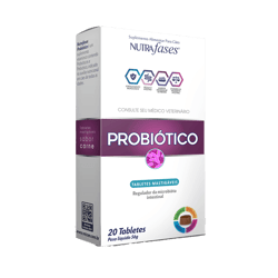 Suplemento Probiótico Nutrafases Para Cães - 20 Tabletes