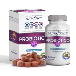 Suplemento Probiótico Nutrafases Para Cães - 60 Tabletes