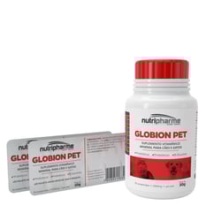 Suplemento Vitamínico Globion Pet 1000Mg Para Cães E Gatos - 30 Comprimidos