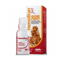 Suplemento Vitamínico Hemolitan Pet - 60Ml - 60 Mililitros