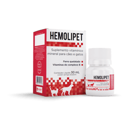 Suplemento Vitamínico Mineral Avert Hemolipet Para Cães E Gatos - 110Ml - 30 Mililitros