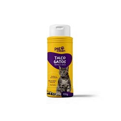Talco Banho A Seco Pet Clean Para Gatos - 100G