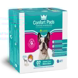 Tapete Higiênico 60X55Cm Confort Pads 7 Unidades