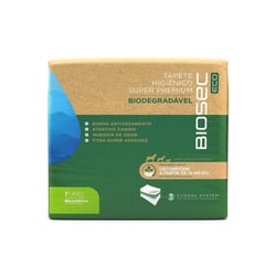 Tapete Higiênico Biodegradável Biosec Eco Para Cachorros - 80X60Cm, 7 Unidades