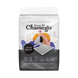 Tapete Higiênico Carvão Ativado Chamego 80X60Cm - 30 Unidades