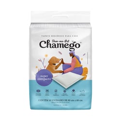 Tapete Higiênico Compacto Chamego 80X60Cm - 30 Unidades