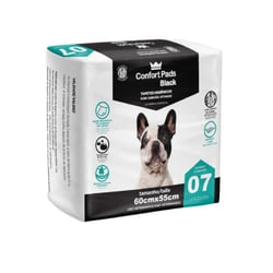 Tapete Higiênico Confort Pads Black 55X60 - 7 Unidades Para Cães
