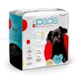 Tapete Higiênico Dr. Pads Slim 60X60 - 30 Unidades Para Cães