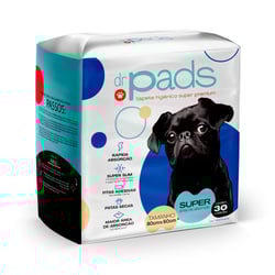Tapete Higiênico Dr. Pads Slim 80X60 Para Cachorros - 30 Unidades