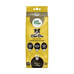 Tapete Higiênico Duo Dia Black Petmais Para Cães - 30 Unidades