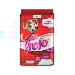 Tapete Higiênico Fofo Pads Para Cães 60X55Cm - 30 Unidades