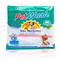 Tapete Higiênico Lavável Petwash Rosa Para Cães - 1 Unidade - Tamanho P