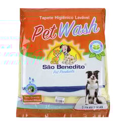 Tapete Higiênico Lavável São Benedito Pet Azul G - 1 Unidade - Tamanho G