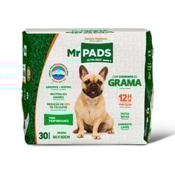 Tapete Higiênico Mr. Pads Grama 80X60 Para Cães - 1 Unidade - 7 Unidades