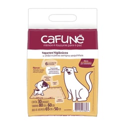 Tapete Higiênico Para Cães Cafuné 80X60Cm - 30 Unidades