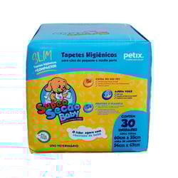 Tapete Higiênico Petix Super Secão Baby Slim Para Cães Pequenos E Médios - 30 Unidades
