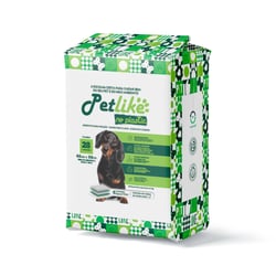 Tapete Higiênico Petlike No Plastic Para Cães 60X55Cm - 28 Unidades
