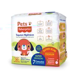 Tapete Higiênico Pets Fisher-Price Para Cães De Porte Pequeno E Médio - 30 Unidades