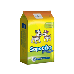 Tapete Higiênico Sapecão Para Cães 80X60Cm - 30 Unidades