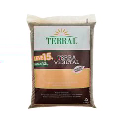Terra Vegetal Terral 15Kg Para Jardins