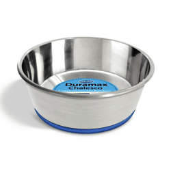 Tigela Inox Chalesco Duramax Com Silicone - 475Ml Para Cachorros