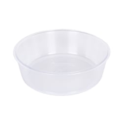 Tigela Jel Plast Pet Piu Redonda Cristal Para Pássaros - Tamanho G