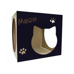 Toca De Parede Hello Pet Meow Preta Para Gatos
