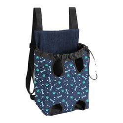Transporte Saks Mochila Azul Para Cães E Gatos - 1 Unidade