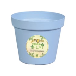 Vaso All Garden Flat Tamanho 4 Redondo Azul