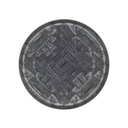 Vaso Atlanta Floral Trançado Cinza Para Jardim
