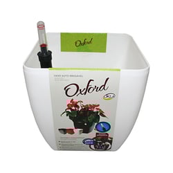 Vaso Autoirrigável Okla Oxford 3L Branco Para Jardim