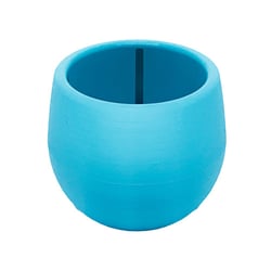 Vaso Baby Ball Flat Azul Claro Para Jardim