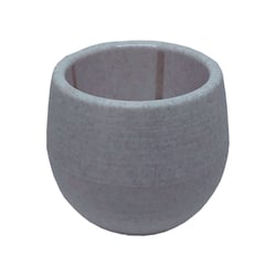 Vaso Baby Ball Flat Mármore All Garden Para Jardim