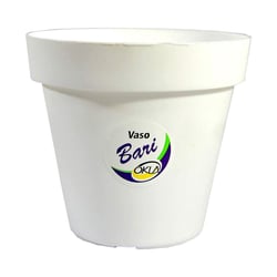 Vaso Bari Okla Branco 10 Cm