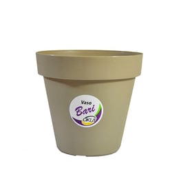 Vaso Bari Okla Cinza Taupe 12 Cm - 700 Mililitros