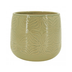 Vaso Bretagne Cerâmica Ts Brasil 15Cm Menta Para Jardim