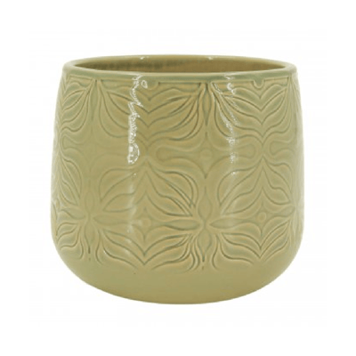 Vaso Bretagne Cerâmica Ts Brasil 15Cm Menta Para Jardim