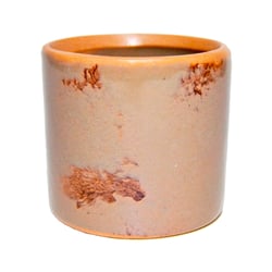 Vaso Cerâmica Atlanta Tamanho P - Tubo Berinjela Para Jardim
