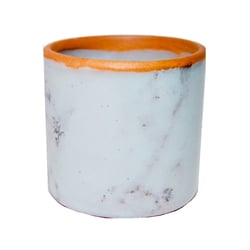 Vaso Cerâmica Atlanta Tubo Branco Tamanho P