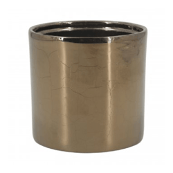 Vaso Cerâmica Ouro Sila - Ts Brasil Para Jardim