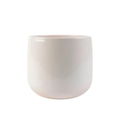 Vaso Cerâmica Ts Brasil Branco 15X13Cm Para Jardim
