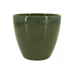 Vaso Cerâmica Ts Brasil Musgo 14Cm Para Jardim