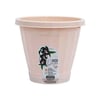 Vaso Com Prato Uninjet Palha Tamanho 17 Para Jardim