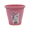 Vaso Com Prato Uninjet Rosa Tamanho 13 Para Jardim